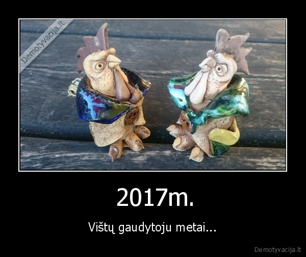  2017m. - Vištų gaudytoju metai...