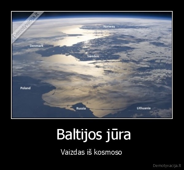  Baltijos jūra - Vaizdas iš kosmoso