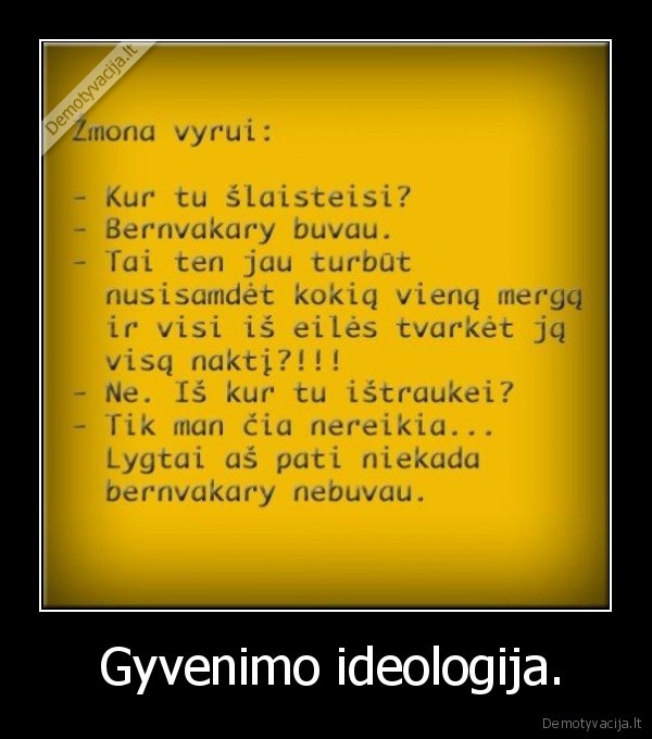  Gyvenimo ideologija. - 