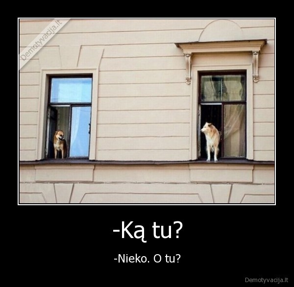 -Ką tu? - -Nieko. O tu?