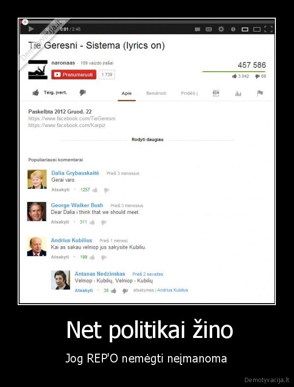  Net politikai žino - Jog REP'O nemėgti neįmanoma