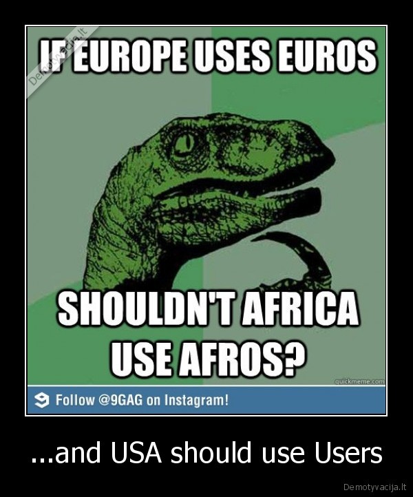 ...and USA should use Users - 