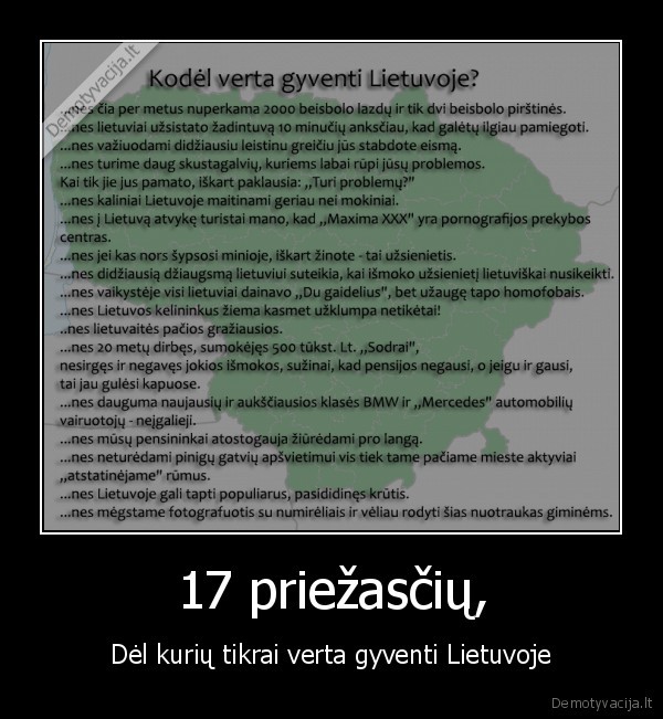 17 priežasčių, - Dėl kurių tikrai verta gyventi Lietuvoje