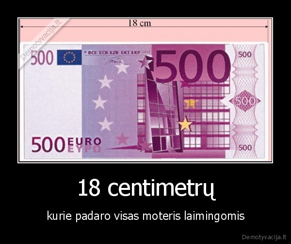 18 centimetrų - kurie padaro visas moteris laimingomis