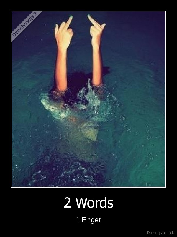 2 Words - 1 Finger