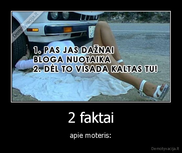 2 faktai - apie moteris: