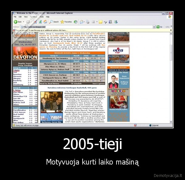 2005-tieji - Motyvuoja kurti laiko mašiną