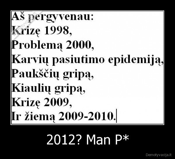 2012? Man P* - 