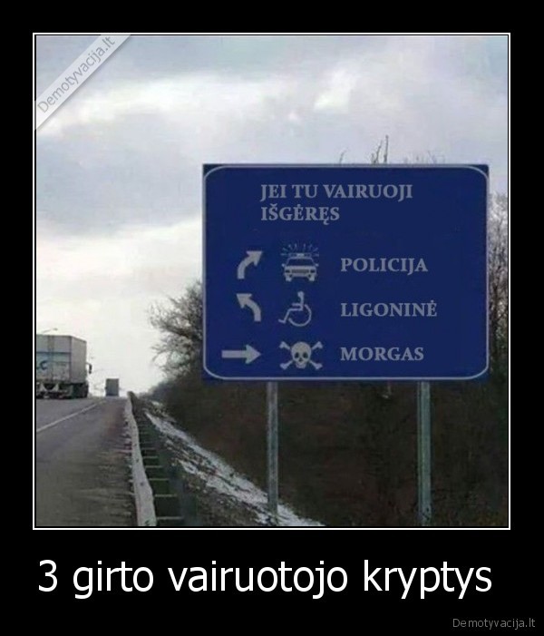 3 girto vairuotojo kryptys  - 