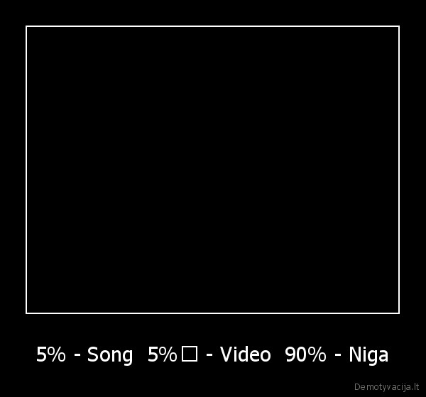 5% - Song  5%﻿ - Video  90% - Niga - 