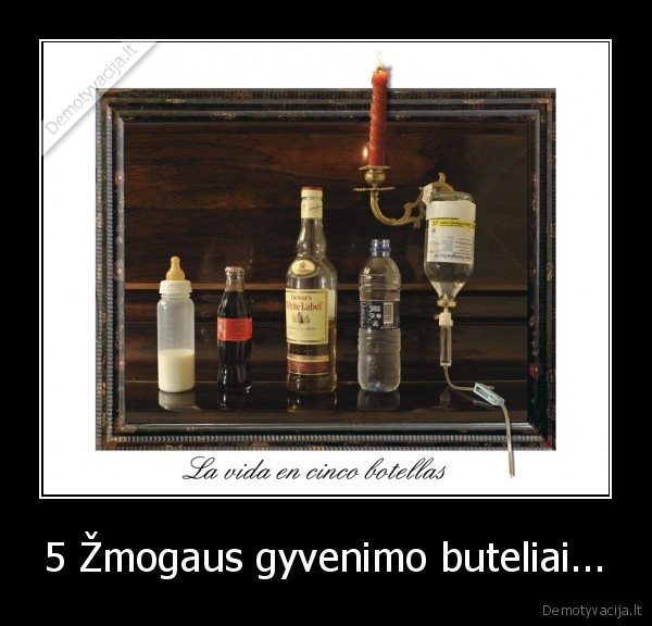 5 Žmogaus gyvenimo buteliai... - 