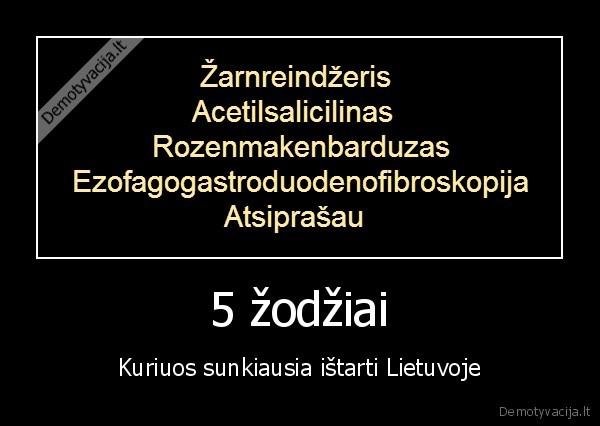 5 žodžiai - Kuriuos sunkiausia ištarti Lietuvoje