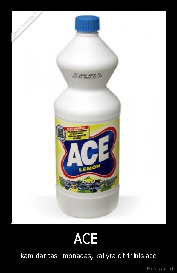 ACE  - kam dar tas limonadas, kai yra citrininis ace