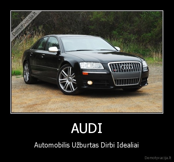 AUDI - Automobilis Užburtas Dirbi Idealiai