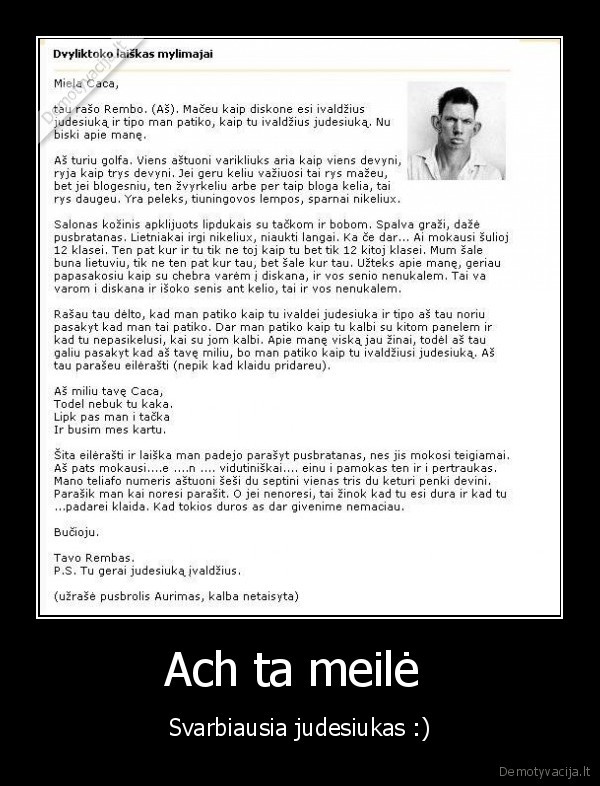 Ach ta meilė  - Svarbiausia judesiukas :)