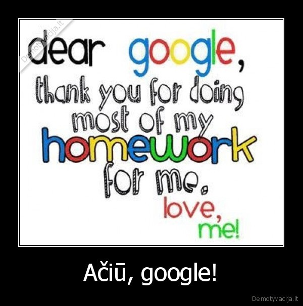 Ačiū, google! - 