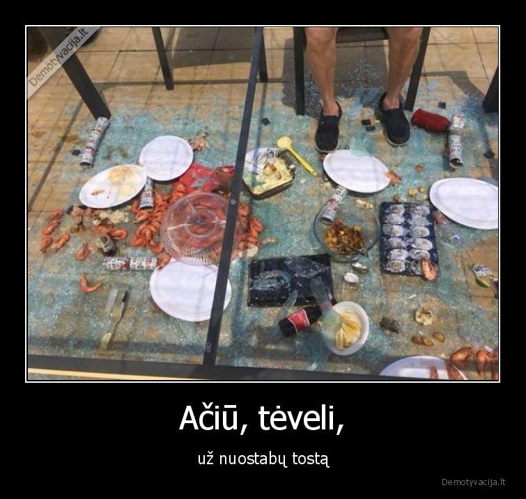 Ačiū, tėveli, - už nuostabų tostą