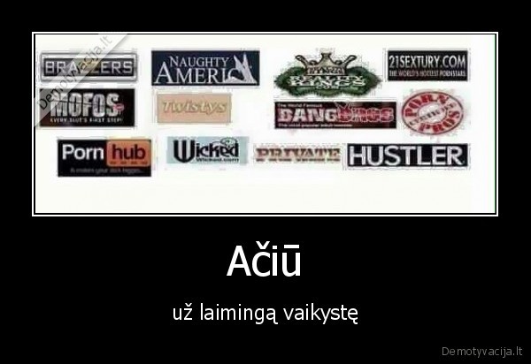 Ačiū - už laimingą vaikystę