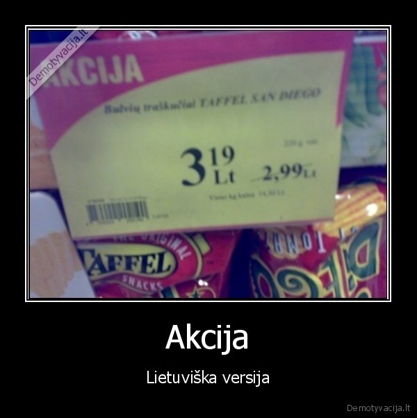 Akcija - Lietuviška versija