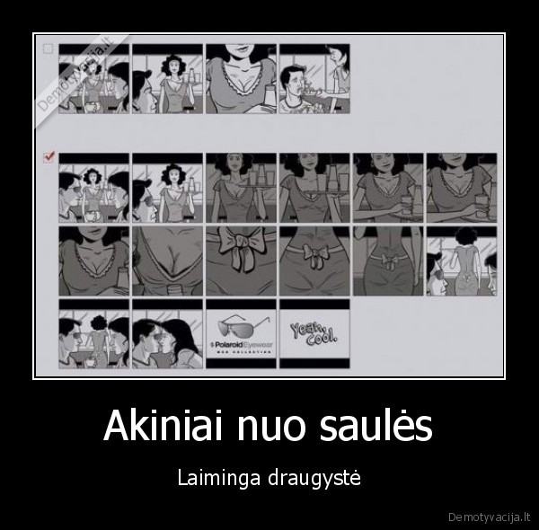 Akiniai nuo saulės - Laiminga draugystė