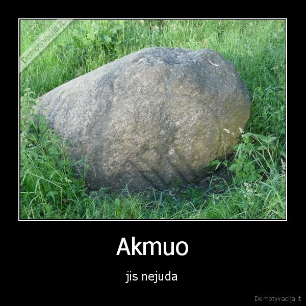 Akmuo - jis nejuda