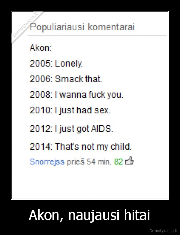 Akon, naujausi hitai - 