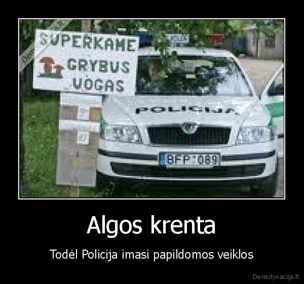 Algos krenta - Todėl Policija imasi papildomos veiklos