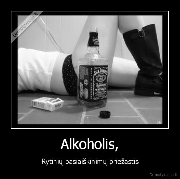 Alkoholis, - Rytinių pasiaiškinimų priežastis