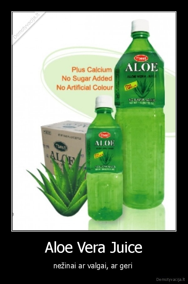 Aloe Vera Juice - nežinai ar valgai, ar geri 