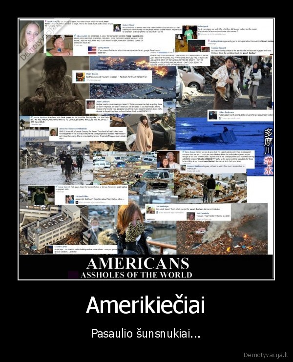 Amerikiečiai - Pasaulio šunsnukiai...