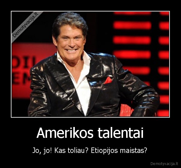 Amerikos talentai - Jo, jo! Kas toliau? Etiopijos maistas?