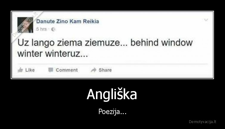 Angliška - Poezija...