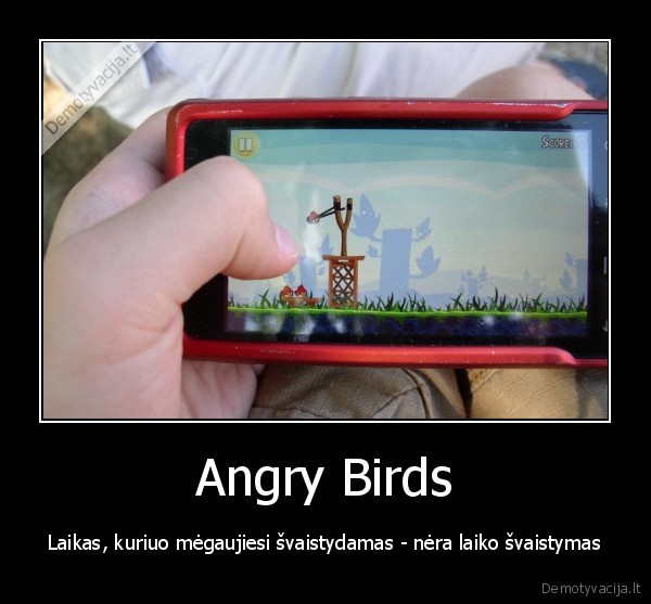 Angry Birds - Laikas, kuriuo mėgaujiesi švaistydamas - nėra laiko švaistymas