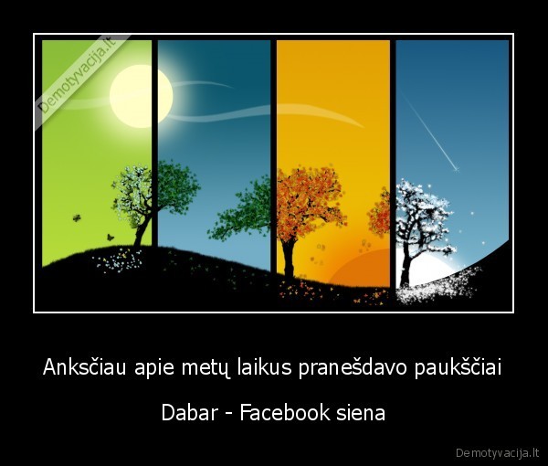 Anksčiau apie metų laikus pranešdavo paukščiai - Dabar - Facebook siena