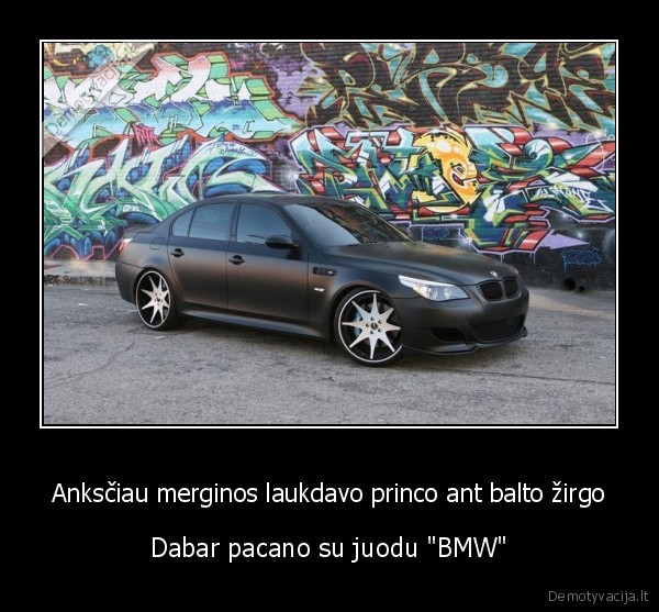 Anksčiau merginos laukdavo princo ant balto žirgo - Dabar pacano su juodu "BMW"