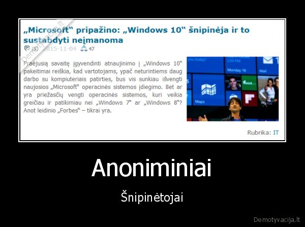 Anoniminiai - Šnipinėtojai