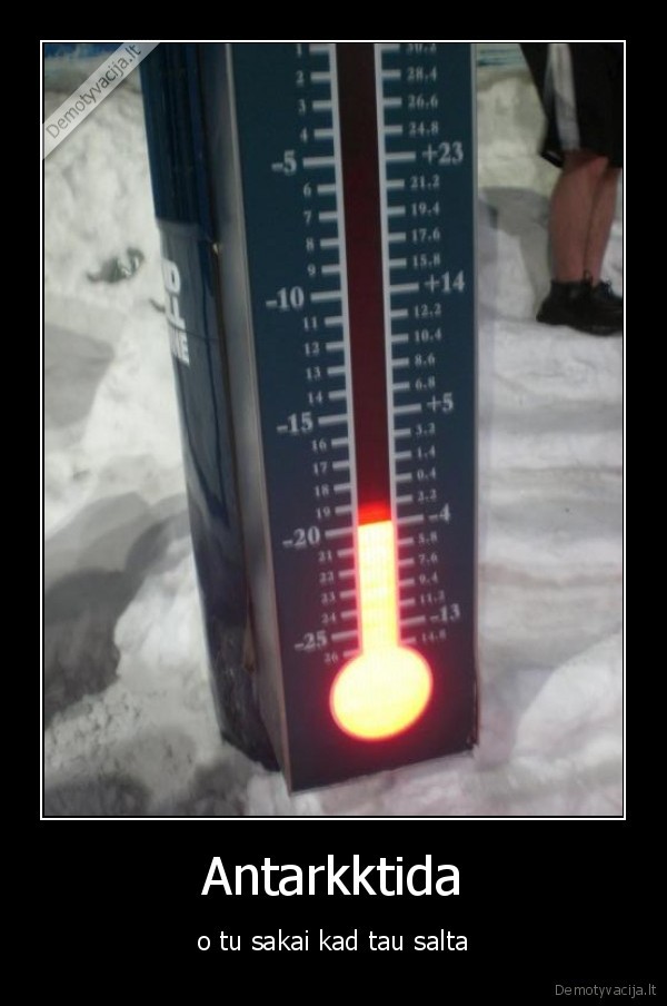 Antarkktida - o tu sakai kad tau salta