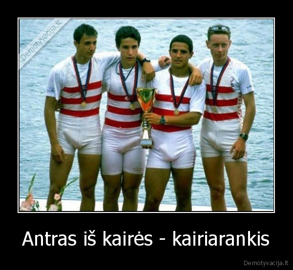 Antras iš kairės - kairiarankis - 