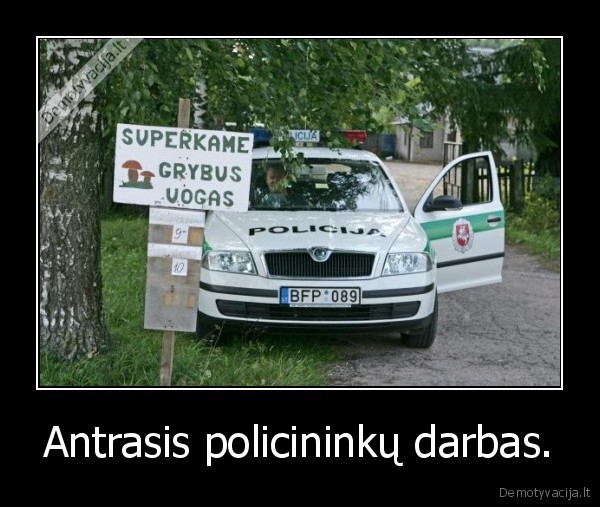 Antrasis policininkų darbas. - 