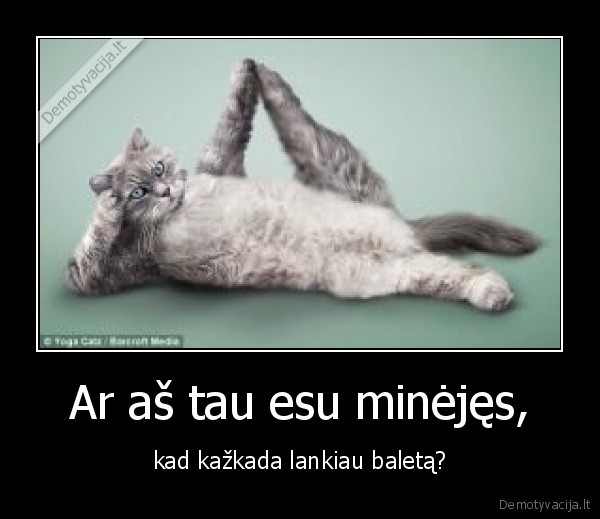 Ar aš tau esu minėjęs, - kad kažkada lankiau baletą?