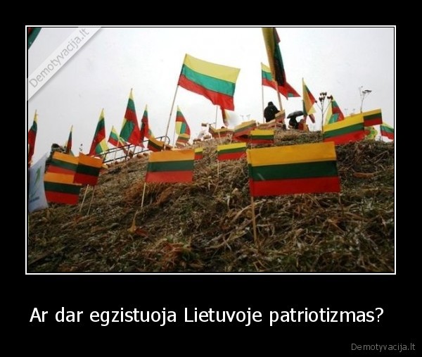 Ar dar egzistuoja Lietuvoje patriotizmas?  - 