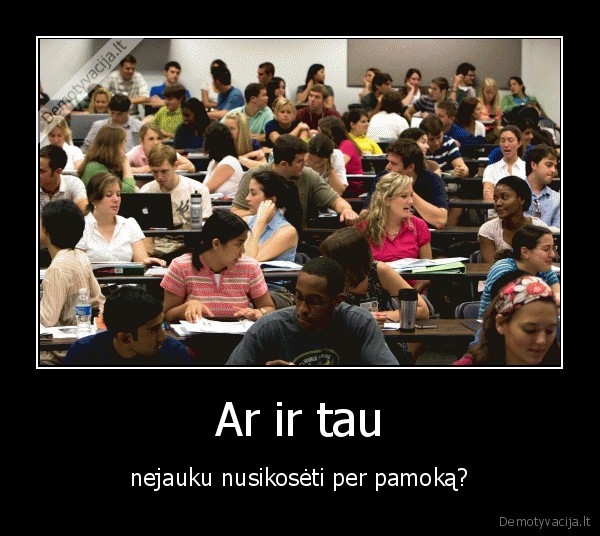 Ar ir tau - nejauku nusikosėti per pamoką?