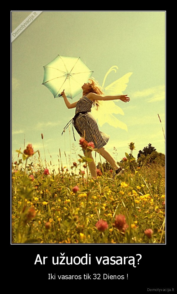 Ar užuodi vasarą? - Iki vasaros tik 32 Dienos !