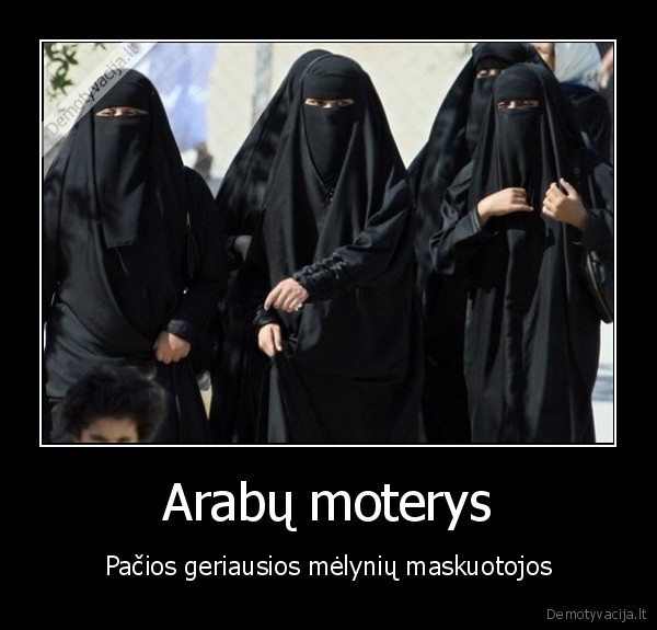 Arabų moterys - Pačios geriausios mėlynių maskuotojos