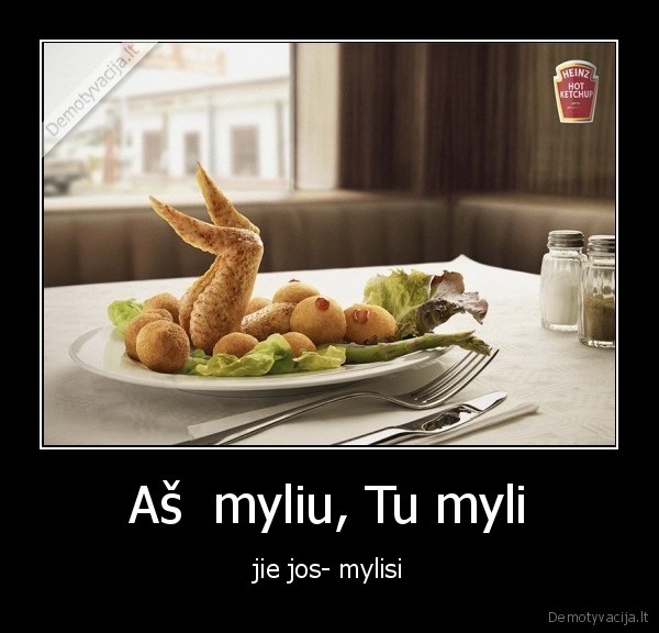 Aš  myliu, Tu myli - jie jos- mylisi