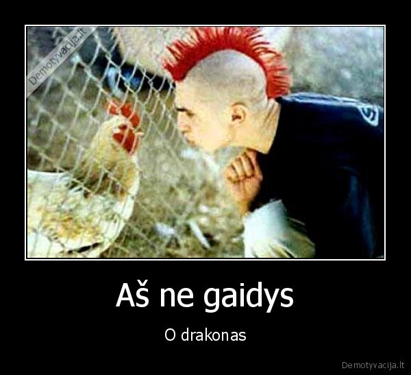 Aš ne gaidys - O drakonas