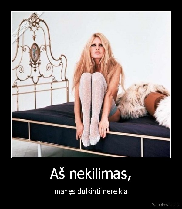 Aš nekilimas, - manęs dulkinti nereikia