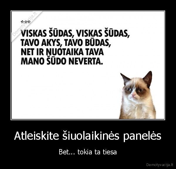 Atleiskite šiuolaikinės panelės - Bet... tokia ta tiesa