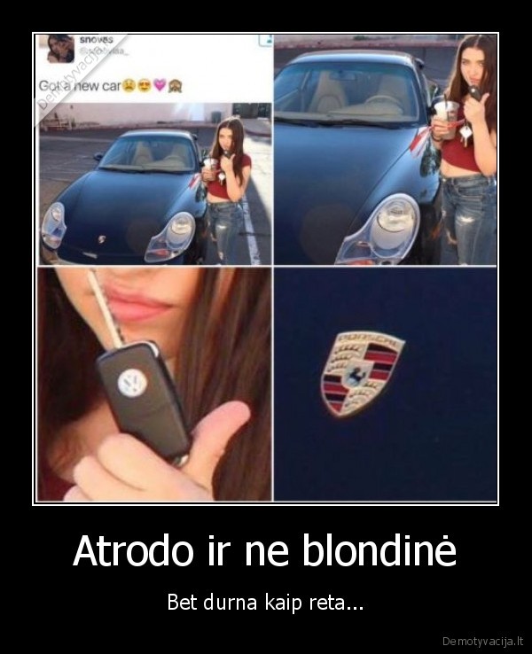 Atrodo ir ne blondinė - Bet durna kaip reta...