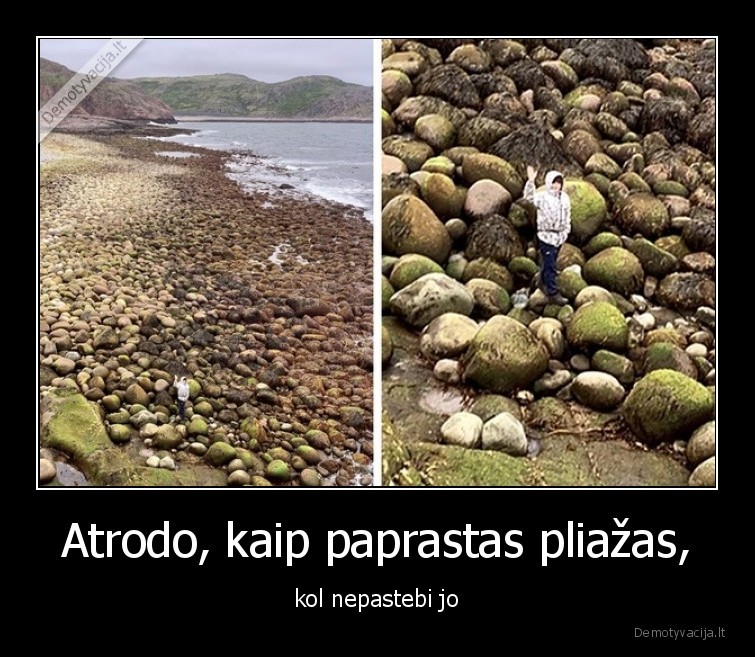 Atrodo, kaip paprastas pliažas, - kol nepastebi jo